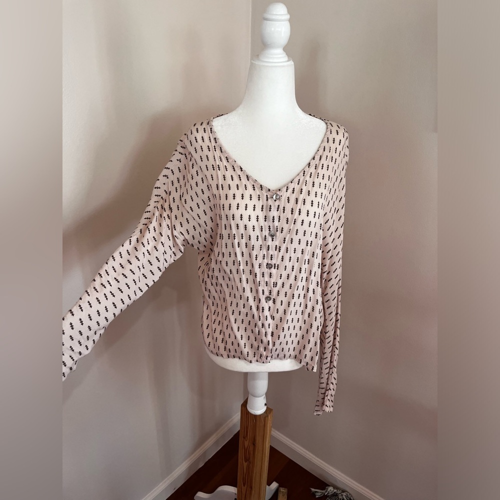 Renatta&go long sleeve button up top
